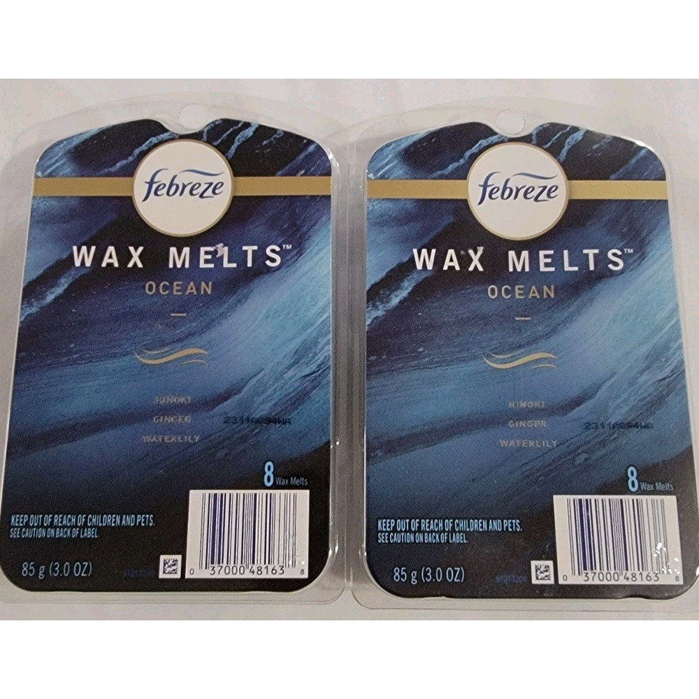 Febreeze Unstoppables Wax Melts Ocean 2 Packs New Febreze